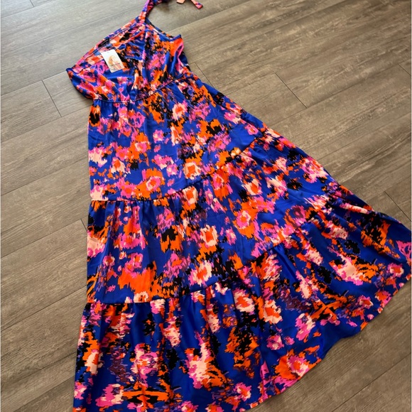 FINAL SALE 🤍PRETTY GARDEN floral knot one shoulder ruffle dress 🌷 - Picture 12 of 15